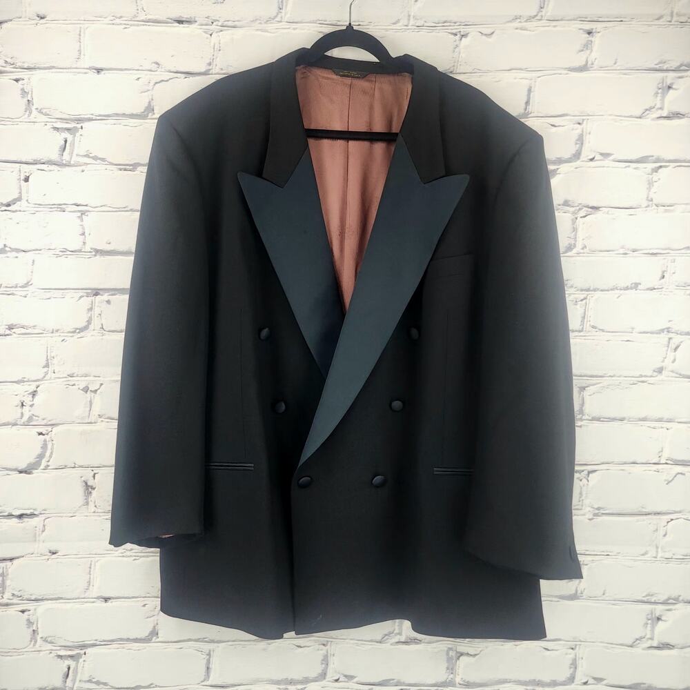 Bella Nova Suit Jacket Mens 52R 100% Wool Professional office corpcore wedding